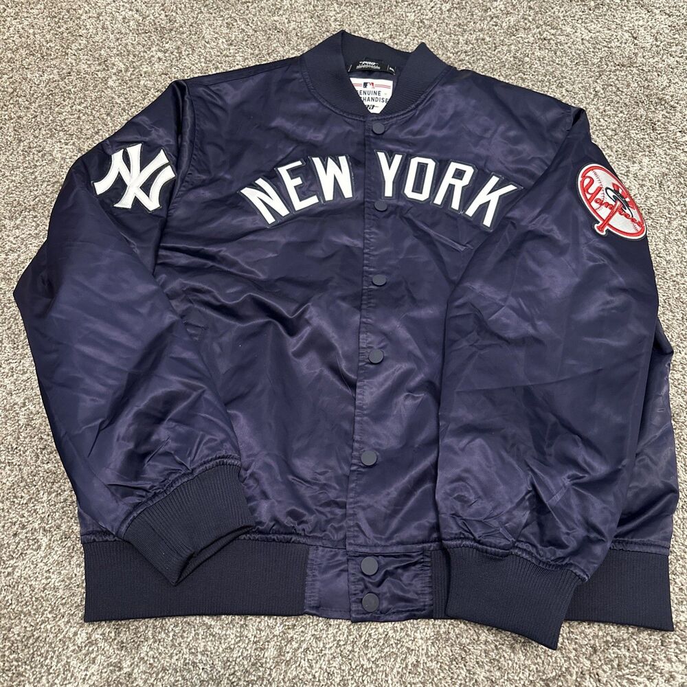 New York Yankees Pro Standard Wordmark Satin Full-Snap Jacket Men’s Size 3XL